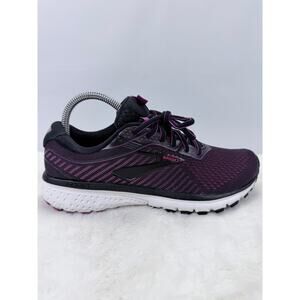 Brooks Ghost 12 Black Hollyhock Pink Womens Running Shoes Size 8 1203051B063